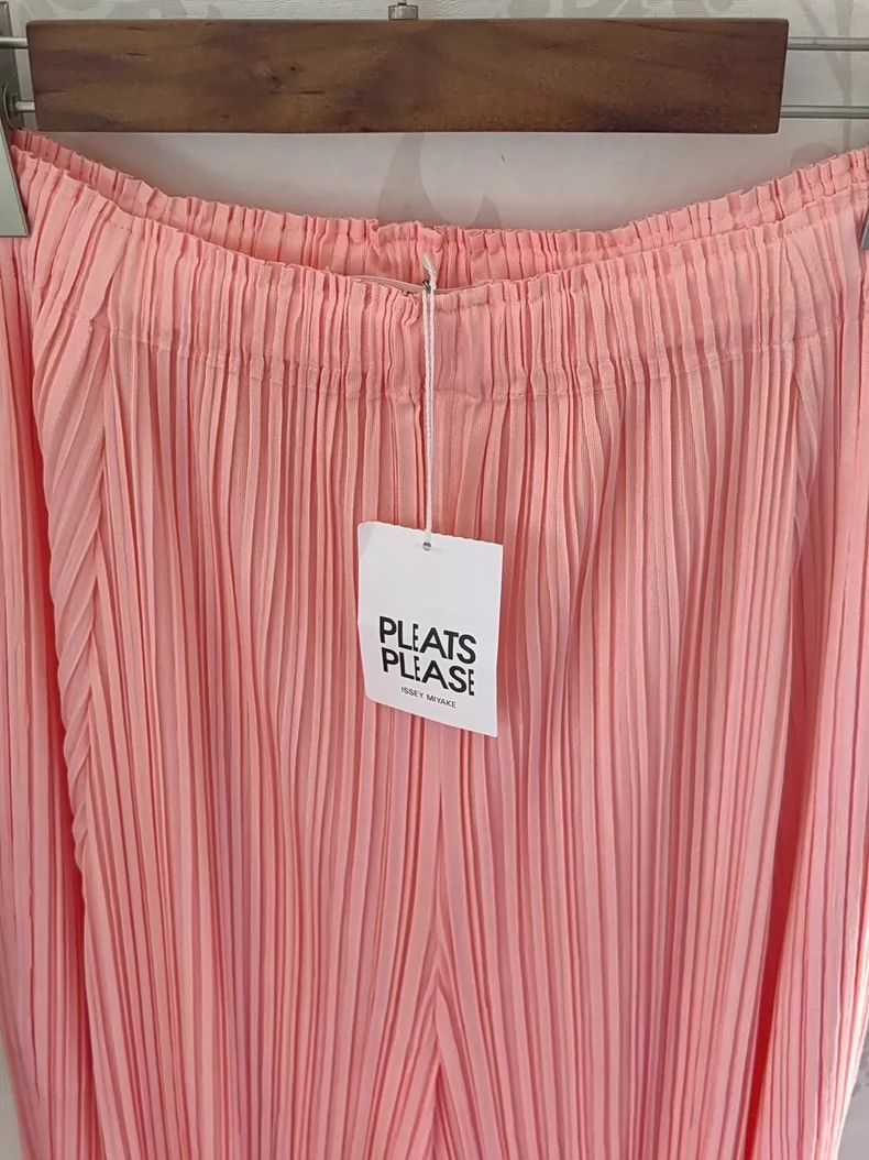 Issey Miyake Issey Miyake Pink Pleated Wide-Leg Pants- dmc Size US 30 / EU 46 - 6 Thumbnail