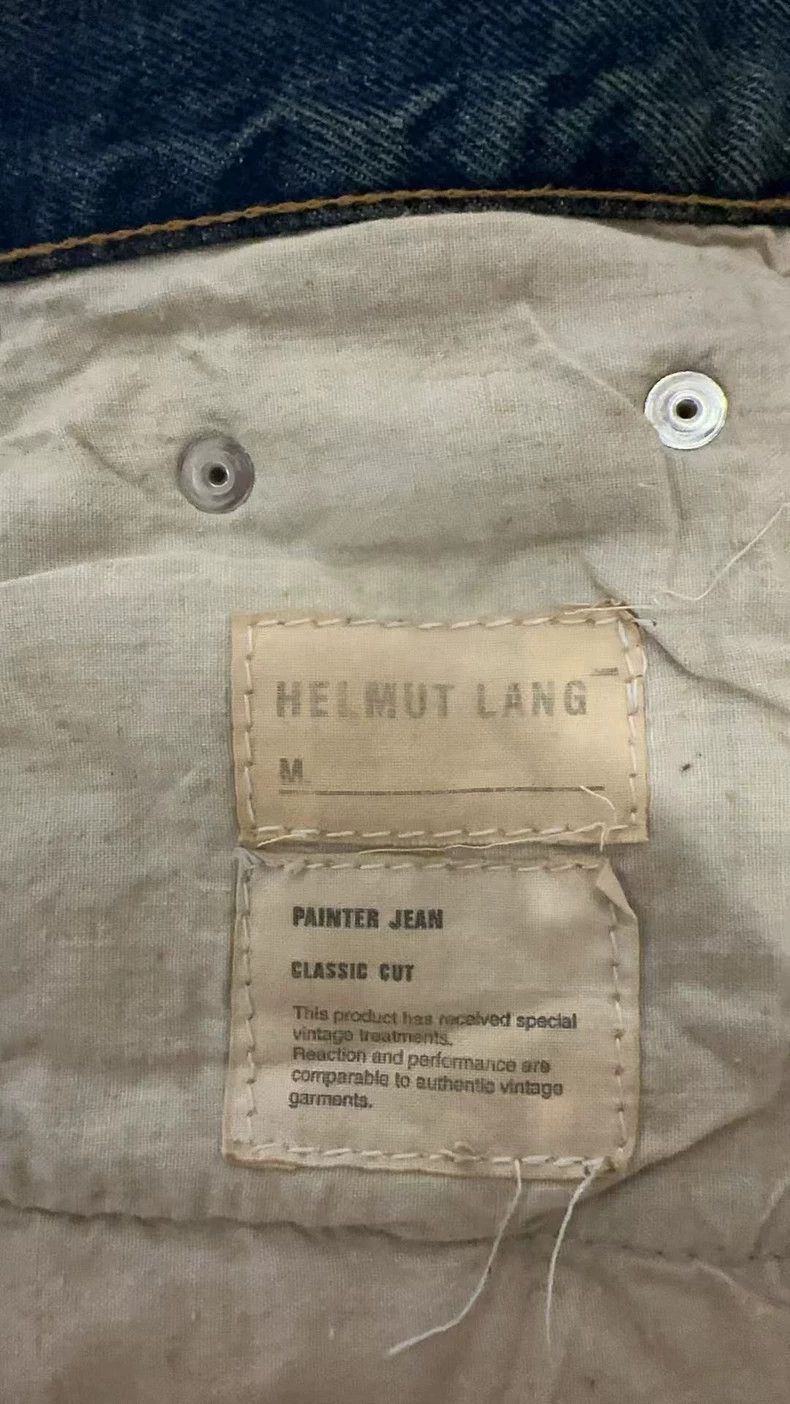 Helmut Lang Helmut Lang Blue Paint Splatter Denim Jeans- dmc Size US 29 - 3 Thumbnail