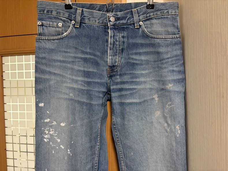 Helmut Lang Helmut Lang Blue Washed Paint Splatter Jeans- dmc Size US 32 / EU 48 - 2 Thumbnail
