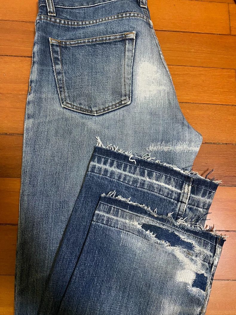 Helmut Lang Helmut Lang 98ss Mud-Dyed Blue Jeans- dmc Size US 31 - 3 Thumbnail