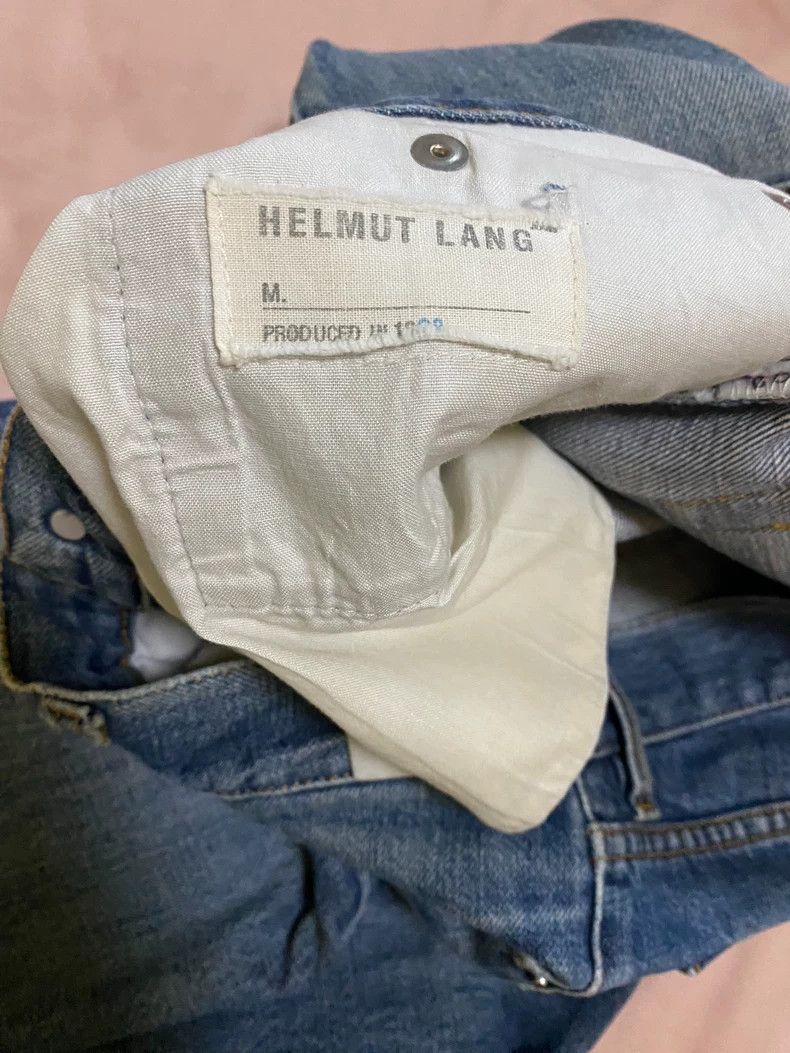 Helmut Lang Helmut Lang 98ss Mud-Dyed Blue Jeans- dmc Size US 31 - 6 Thumbnail