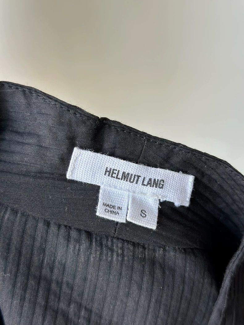 Helmut Lang Helmut Lang Black V-Neck Cotton Top- dmc Size US S / EU 44-46 / 1 - 6 Thumbnail