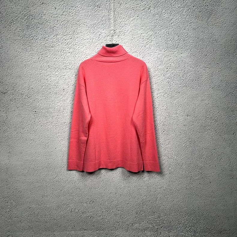 Loewe Loewe Coral Pink Embroidered Logo Turtleneck Sweater- dmc Size US L / EU 52-54 / 3 - 2 Thumbnail