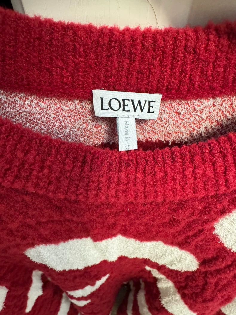 Loewe Loewe Mushroom Pattern Red Sweater- dmc Size US M / EU 48-50 / 2 - 4 Thumbnail