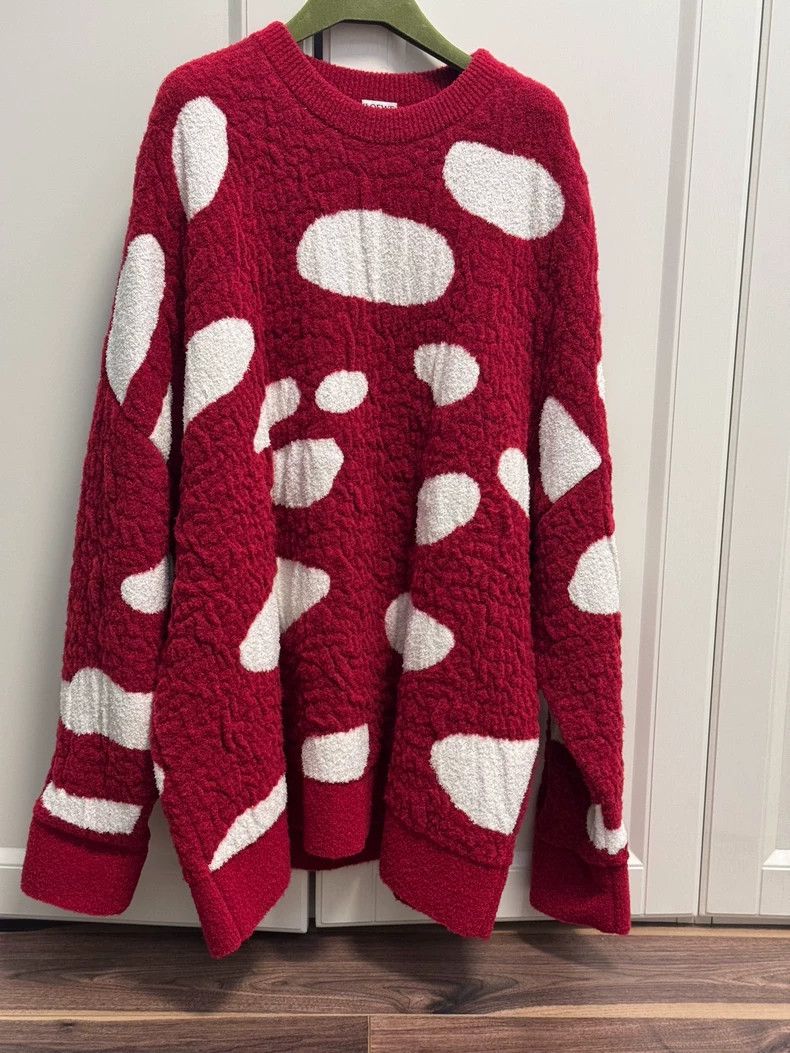 Loewe Loewe Mushroom Pattern Red Sweater- dmc Size US M / EU 48-50 / 2 - 3 Thumbnail