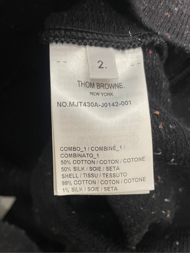 Thom Browne Thom Browne Black Striped Zip Hoodie- dmc Size US M / EU 48-50 / 2 - 6 Thumbnail