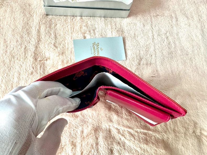 Vivienne Westwood Vivienne Westwood Red Leather Bifold Wallet- dmc Size ONE SIZE - 4 Thumbnail
