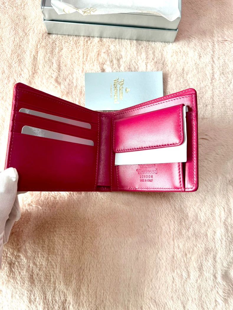 Vivienne Westwood Vivienne Westwood Red Leather Bifold Wallet- dmc Size ONE SIZE - 3 Thumbnail