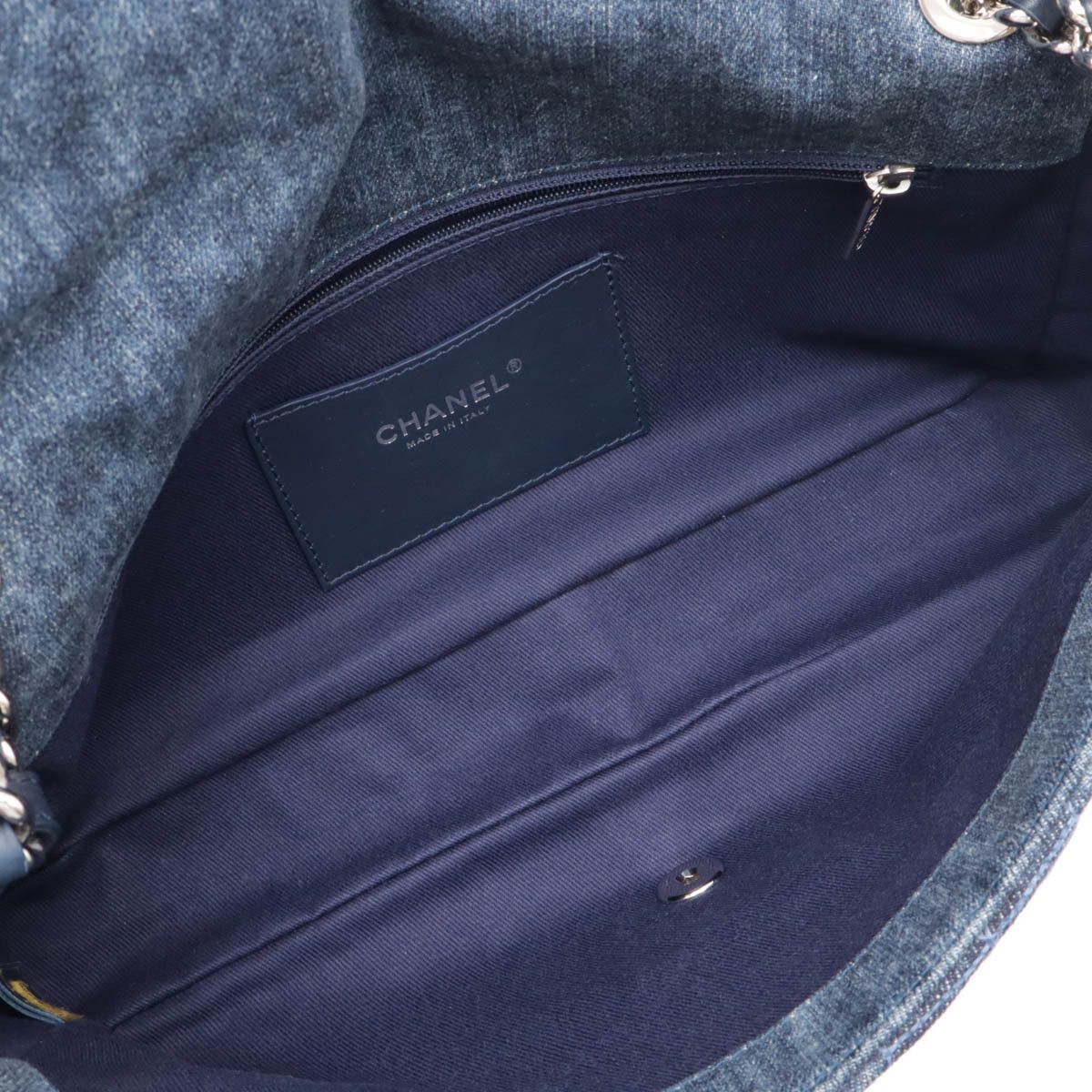 Chanel Chanel Chanel Denim Camellia Coco Mark Shoulder Bag Denim Shoulder Bag Size ONE SIZE - 5 Thumbnail
