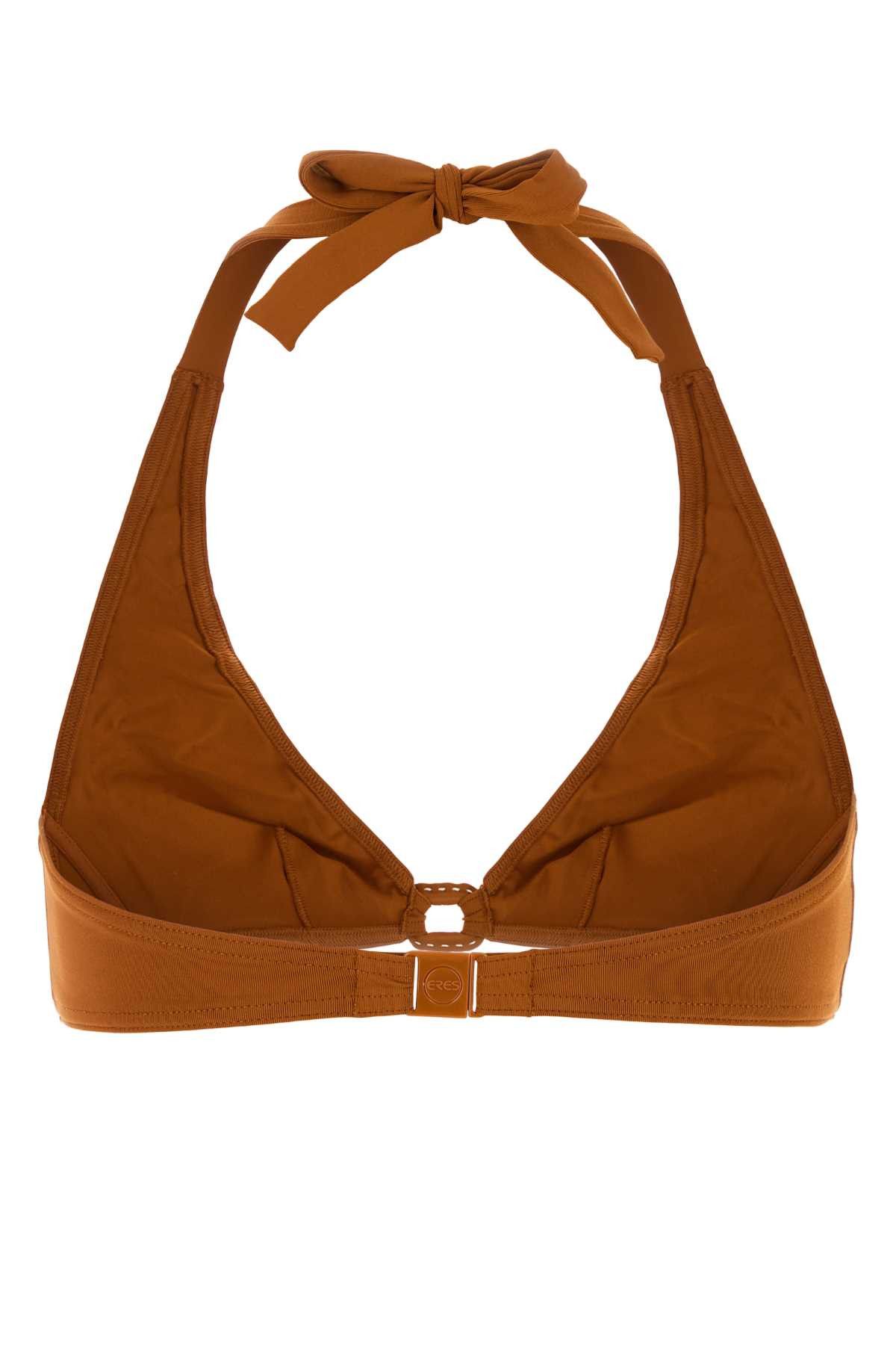 ERES Caramel Stretch Nylon Navire Bikini Top Size M / US 6-8 / IT 42-44 - 2 Thumbnail