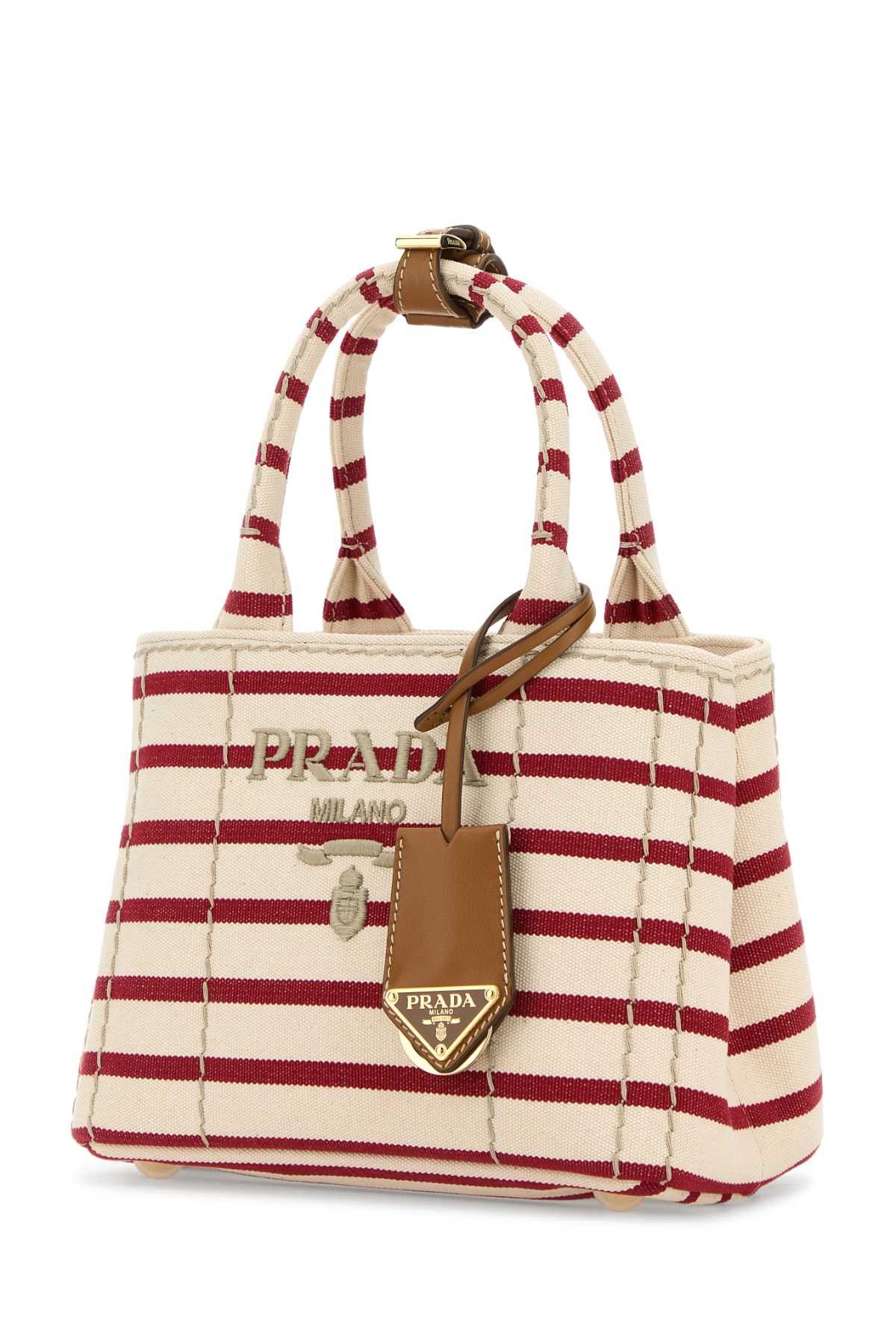 Prada Embroidered Canvas Mini Handbag Size ONE SIZE - 2 Thumbnail