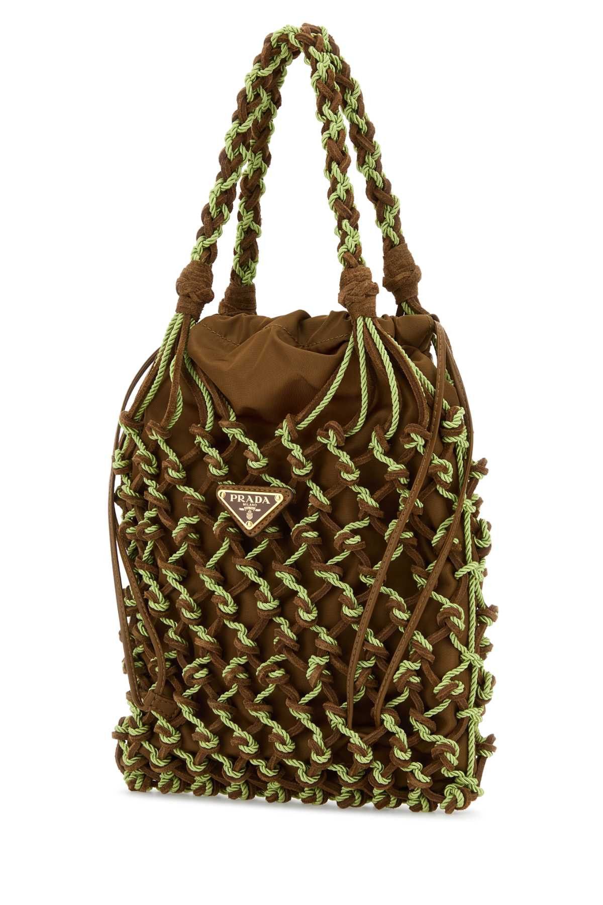 Prada Two-Tone Mesh Handbag Size ONE SIZE - 2 Thumbnail