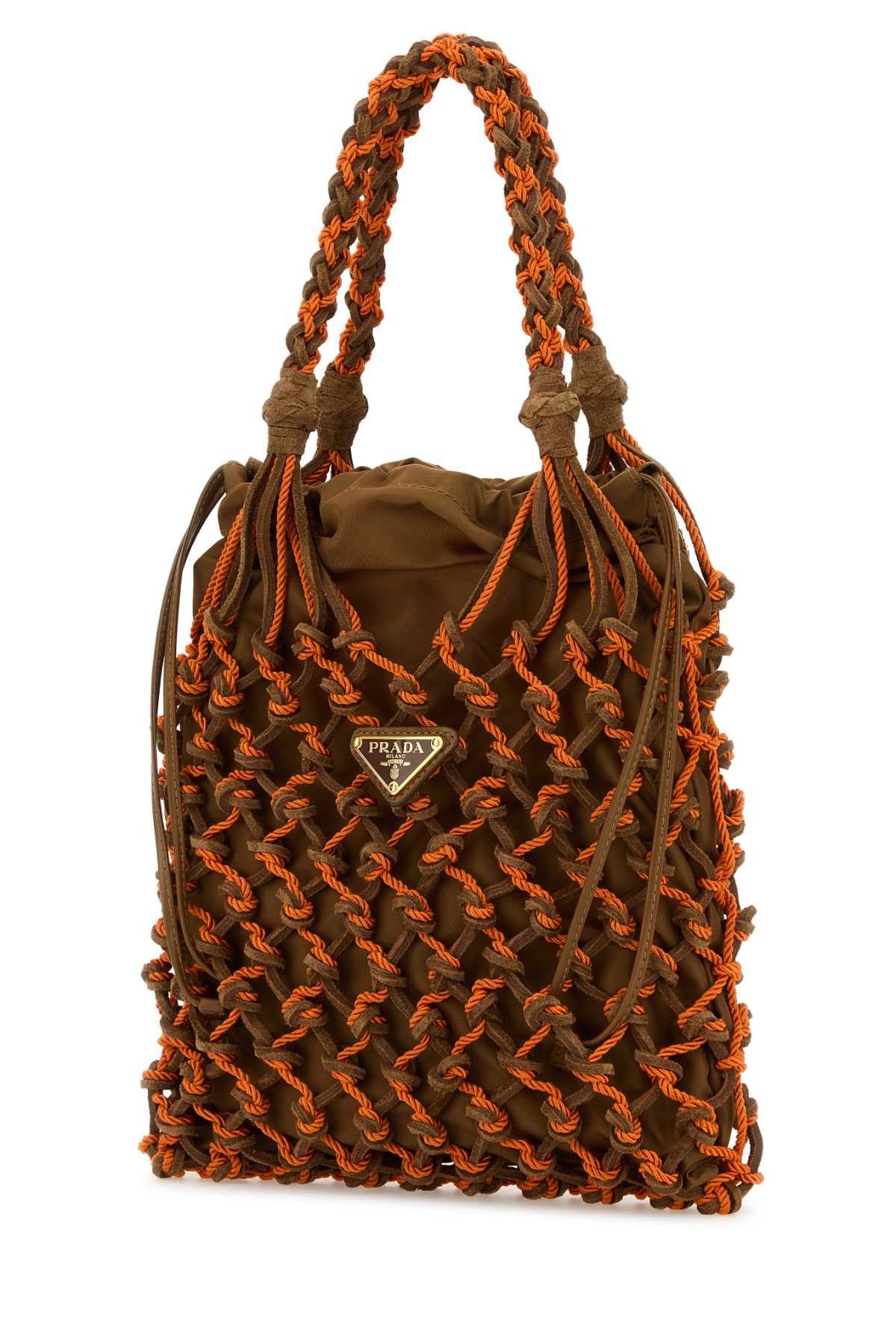 Prada Two-Tone Mesh Handbag Size ONE SIZE - 2 Thumbnail