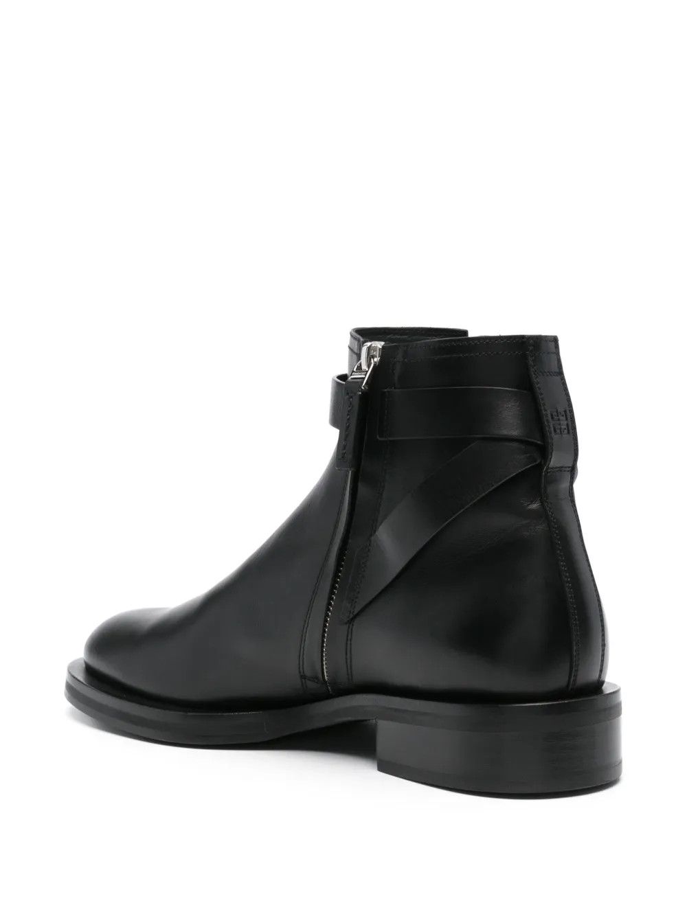 Givenchy $1.8K VALUE Givenchy Black Lock Ankle Leather Boots Size US 10 / EU 43 - 4 Thumbnail