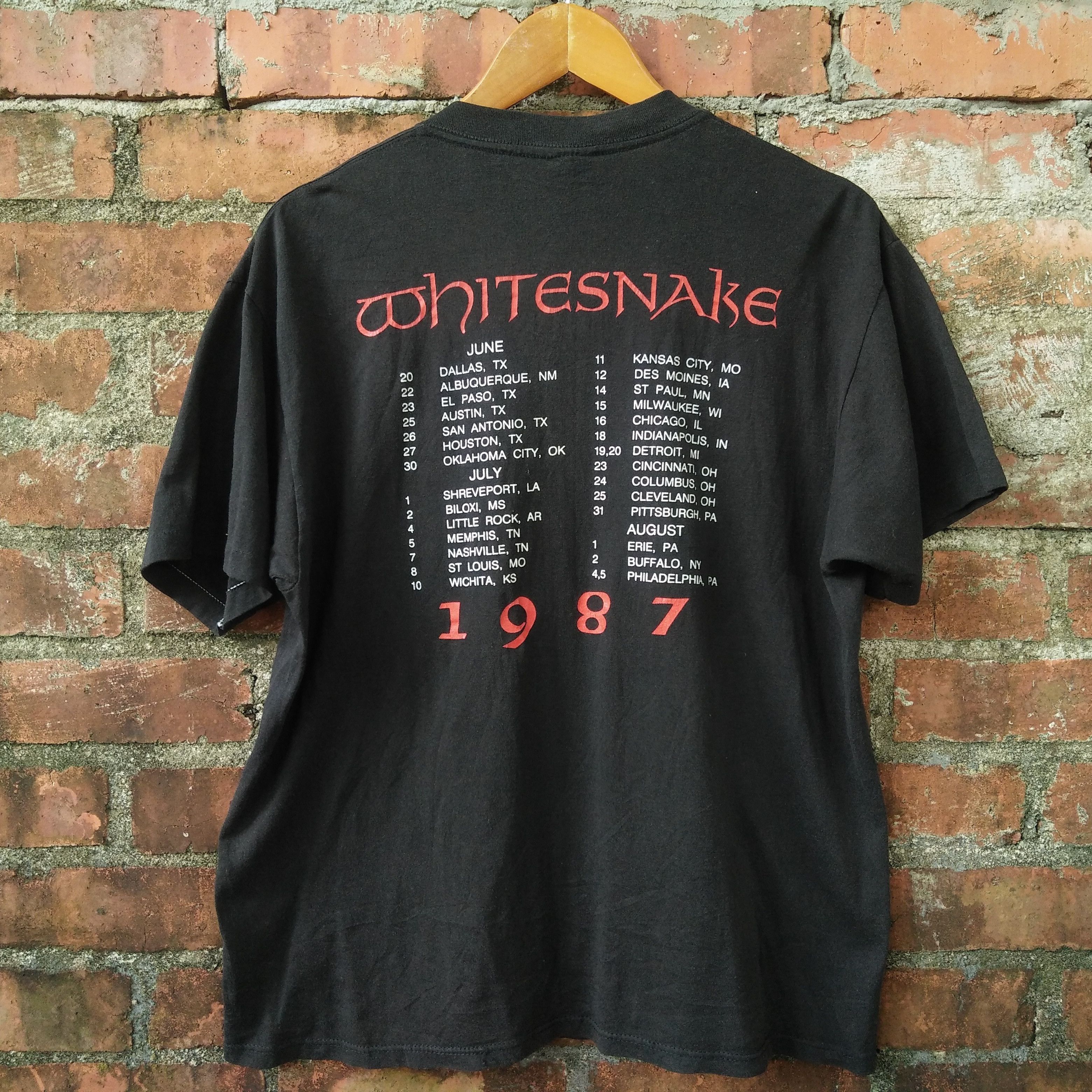 80s whitesnake バンドtシャツ　バンt ヴィンテージ 古着 Winterland WHITESNAKE ホワイトスネイク バンドTシャツ