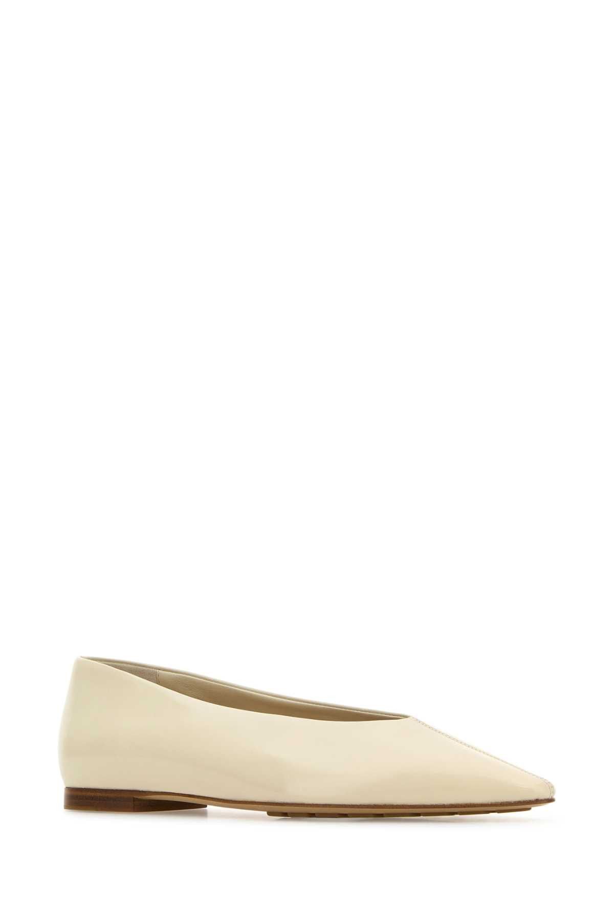 Bottega Veneta Ivory Leather Sofia Ballerinas Size US 6 / IT 36 - 2 Thumbnail
