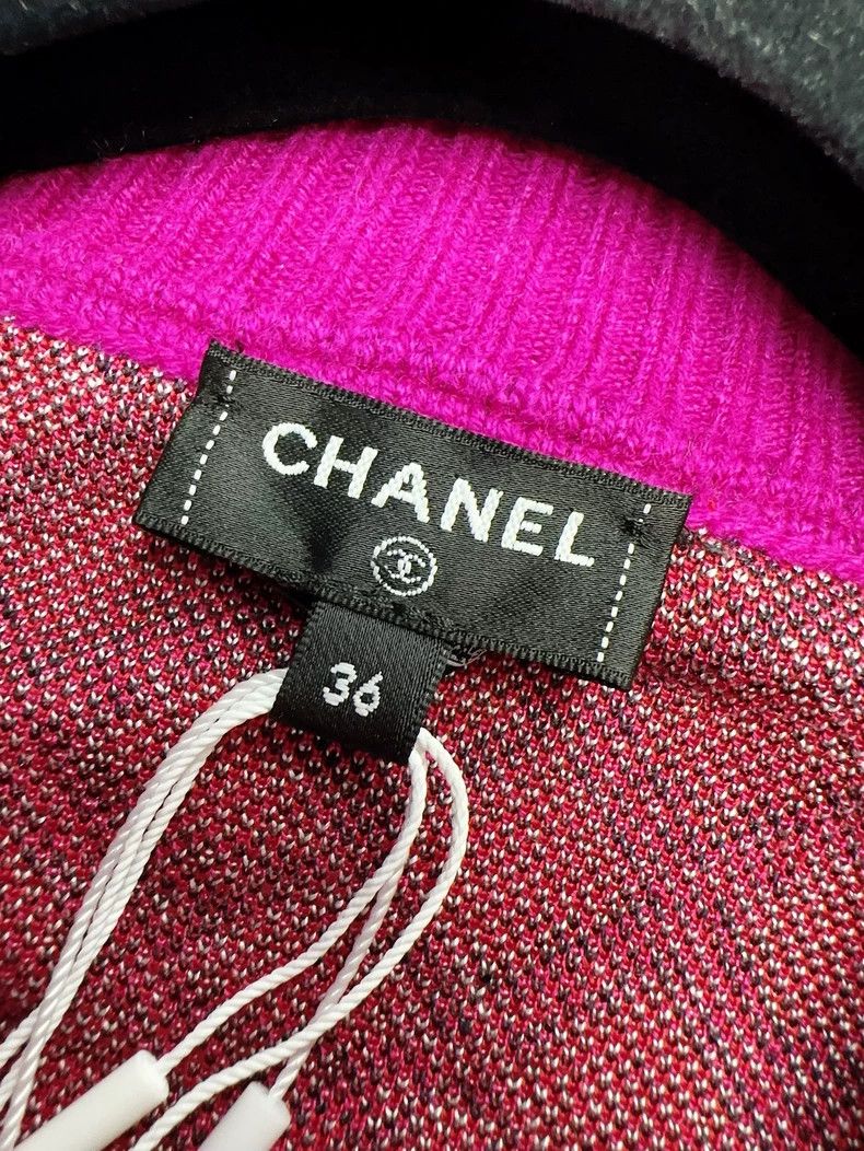 Chanel Chanel Purple Argyle Knit Jacket- dmc Size US M / EU 48-50 / 2 - 5 Thumbnail