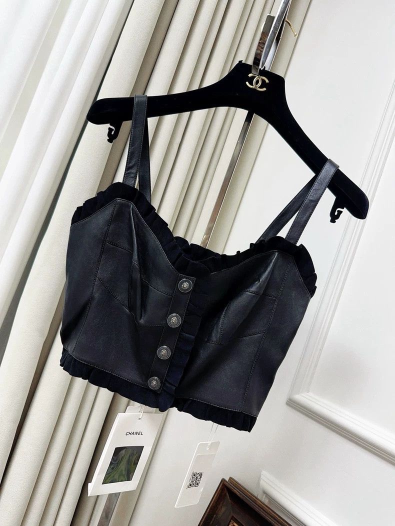 Chanel Chanel 22p Leather Sling Vest Top- dmc Size US M / EU 48-50 / 2 - 7 Thumbnail