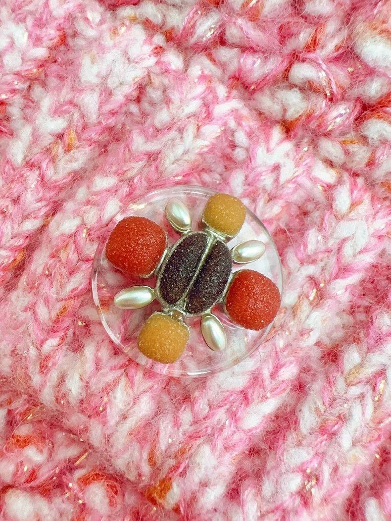 Chanel Chanel Pink Knit Jacket with Glass Buttons- dmc Size US M / EU 48-50 / 2 - 5 Thumbnail