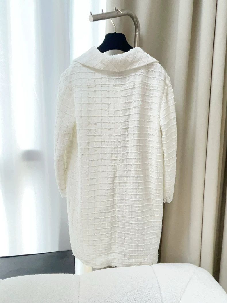 Chanel Chanel 21C White Lace Long Sleeve Dress- dmc Size US M / EU 48-50 / 2 - 8 Thumbnail