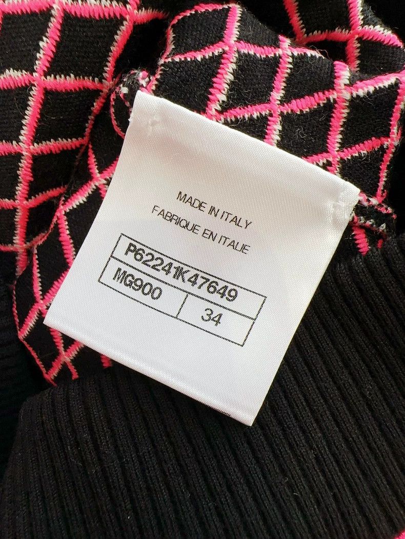 Chanel Chanel Pink Wool Zip Jacket with Logo- dmc Size US M / EU 48-50 / 2 - 7 Thumbnail