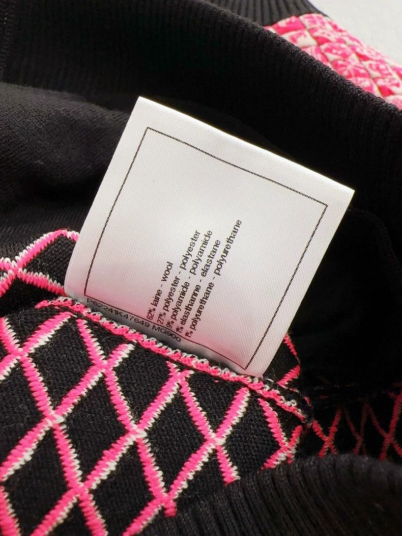 Chanel Chanel Pink Wool Zip Jacket with Logo- dmc Size US M / EU 48-50 / 2 - 8 Thumbnail