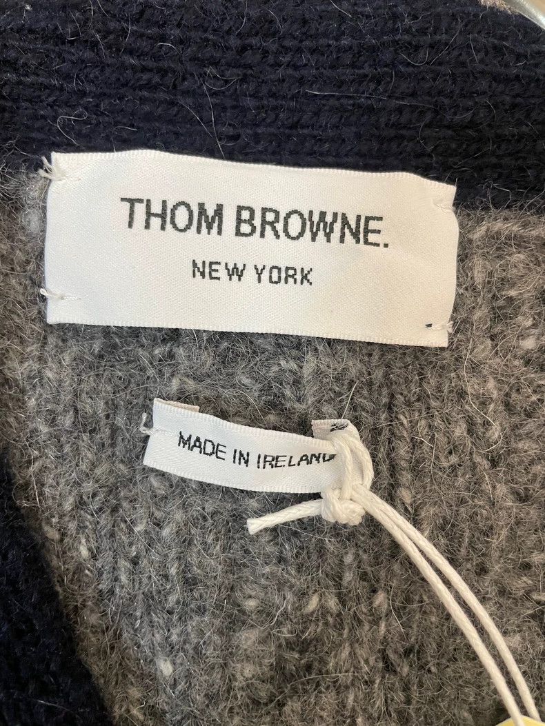 Thom Browne Thom Browne Striped Wool Mohair Cardigan- dmc Size US M / EU 48-50 / 2 - 6 Thumbnail