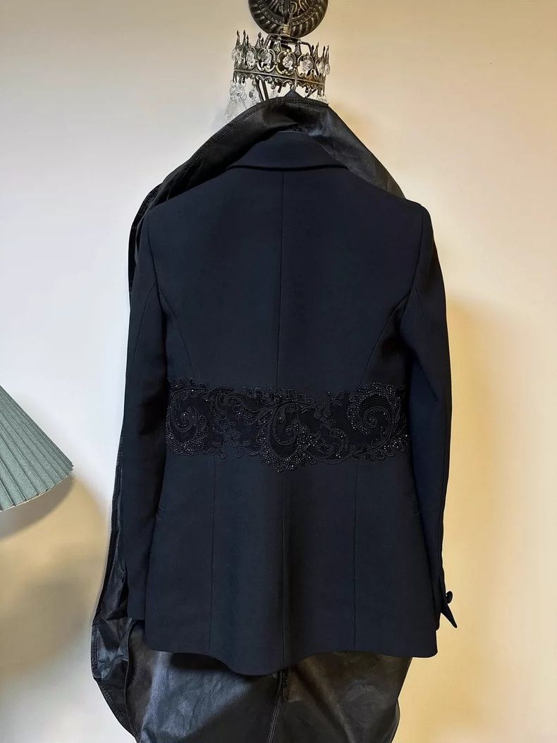 Versace Versace Crystal Lace Mid-Length Blazer- dmc Size US XS / EU 42 / 0 - 7 Thumbnail