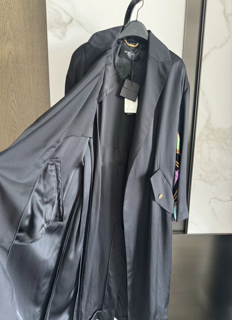 Versace Versace Black Long Trench Coat- dmc Size US M / EU 48-50 / 2 - 6 Thumbnail