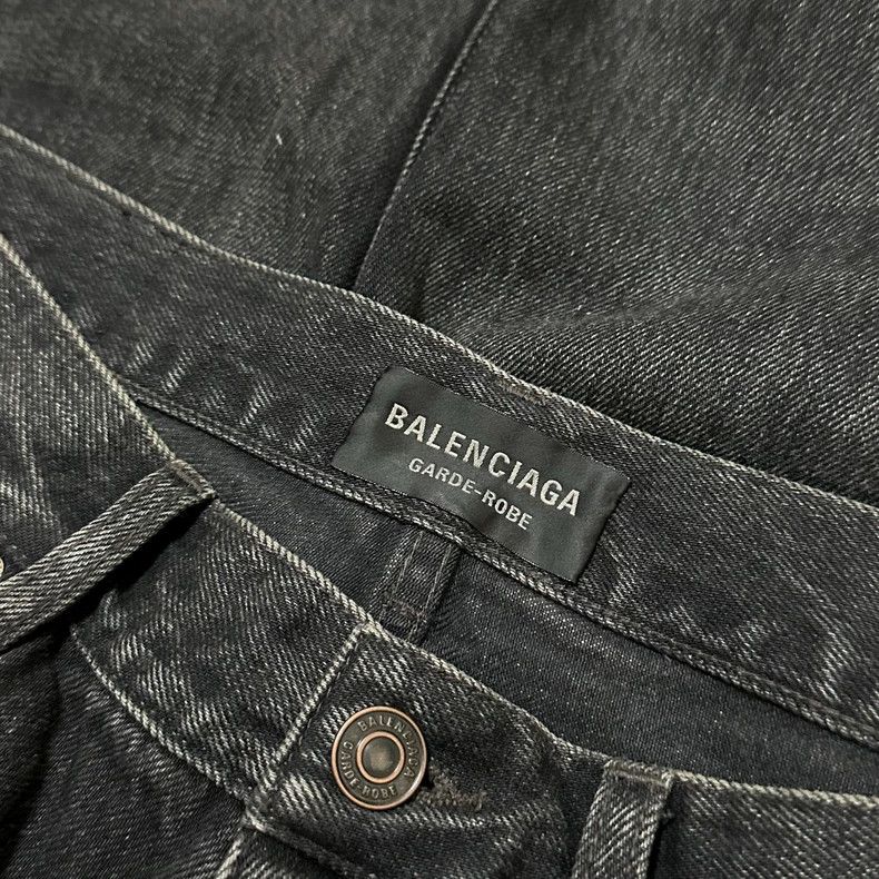 Balenciaga Balenciaga SS24 Flared Gray Jeans- dmc Size US 30 / EU 46 - 5 Thumbnail