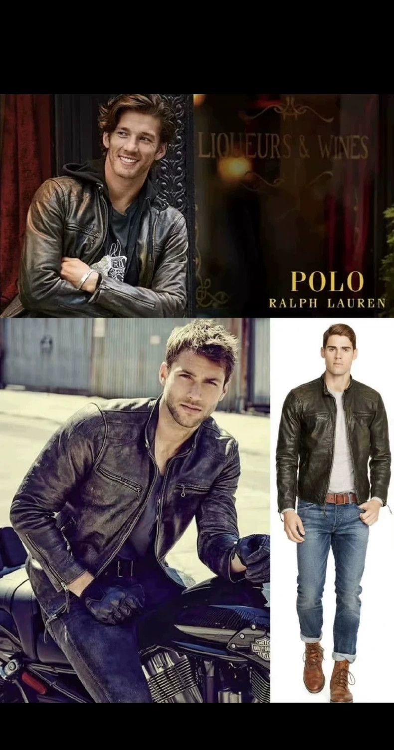 Ralph Lauren Purple Label Polo Ralf Lauren Vintage Leather Jacket- dmc Size US M / EU 48-50 / 2 - 2 Thumbnail