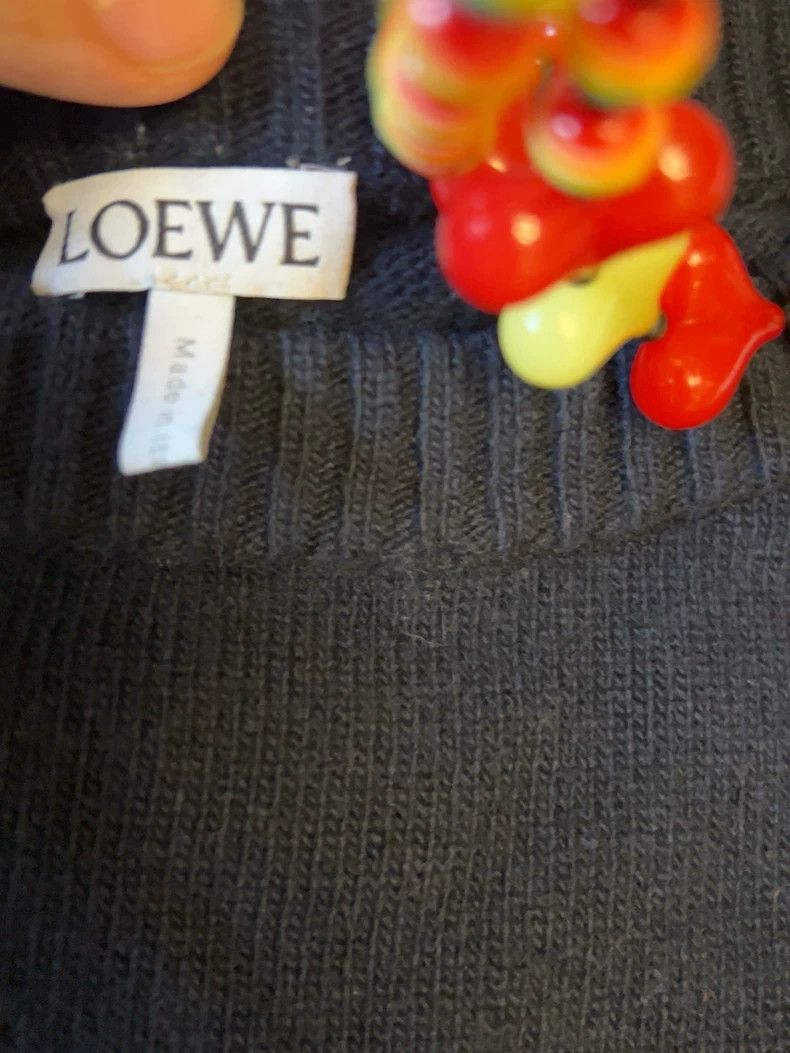 Loewe Loewe Men's Oversized Blue Sweater- dmc Size US M / EU 48-50 / 2 - 3 Thumbnail