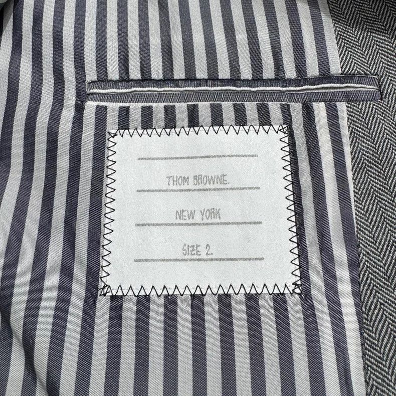 Thom Browne Thom Browne Grey Hooded Blazer Jacket- dmc Size US M / EU 48-50 / 2 - 2 Thumbnail