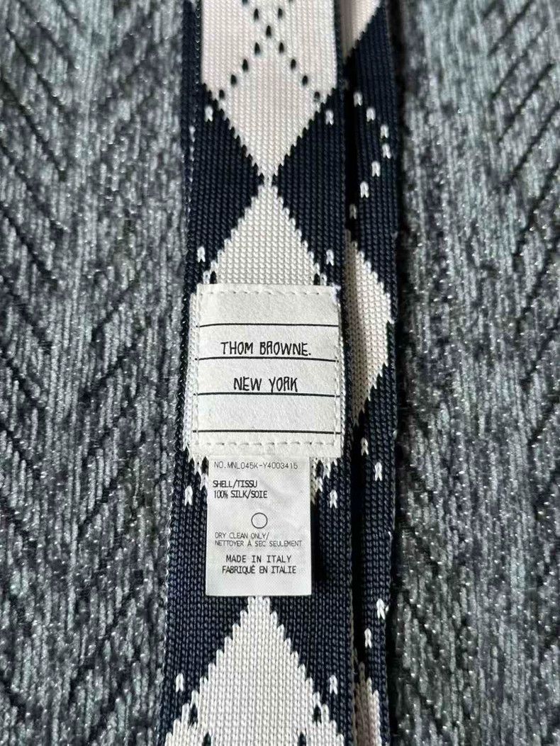 Thom Browne Thom Browne Argyle Pattern Necktie- dmc Size ONE SIZE - 2 Thumbnail