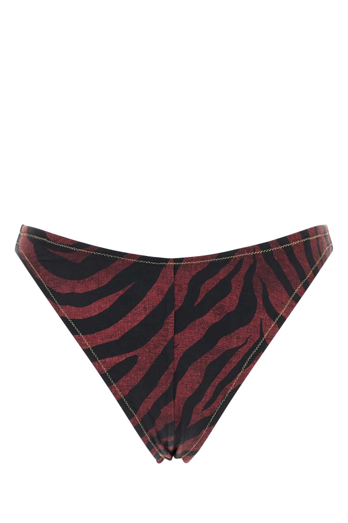 Reina Olga Printed Stretch Nylon Brigitte Bikini Bottom Size S / US 4 / IT 40 - 2 Thumbnail