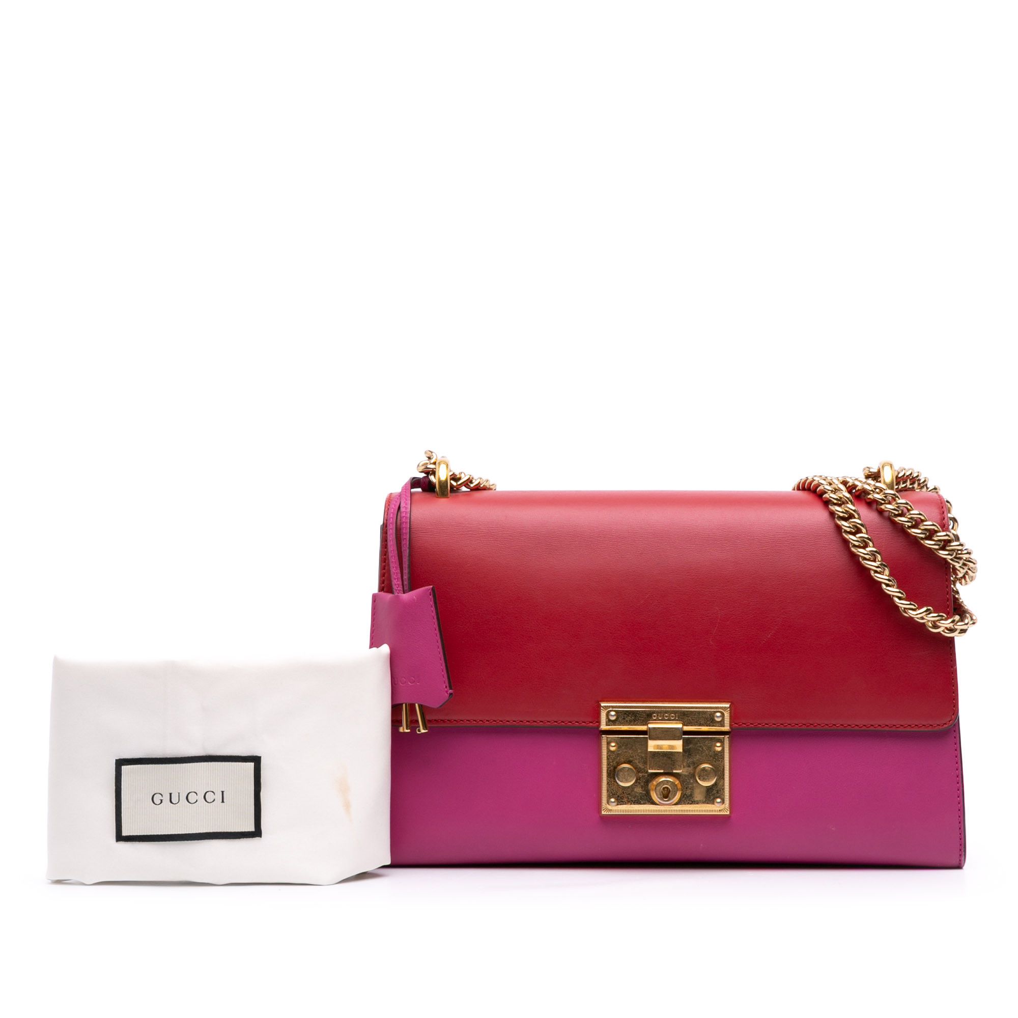 Gucci Gucci Medium Bicolor Leather Padlock Shoulder Bag Size ONE SIZE - 10 Thumbnail