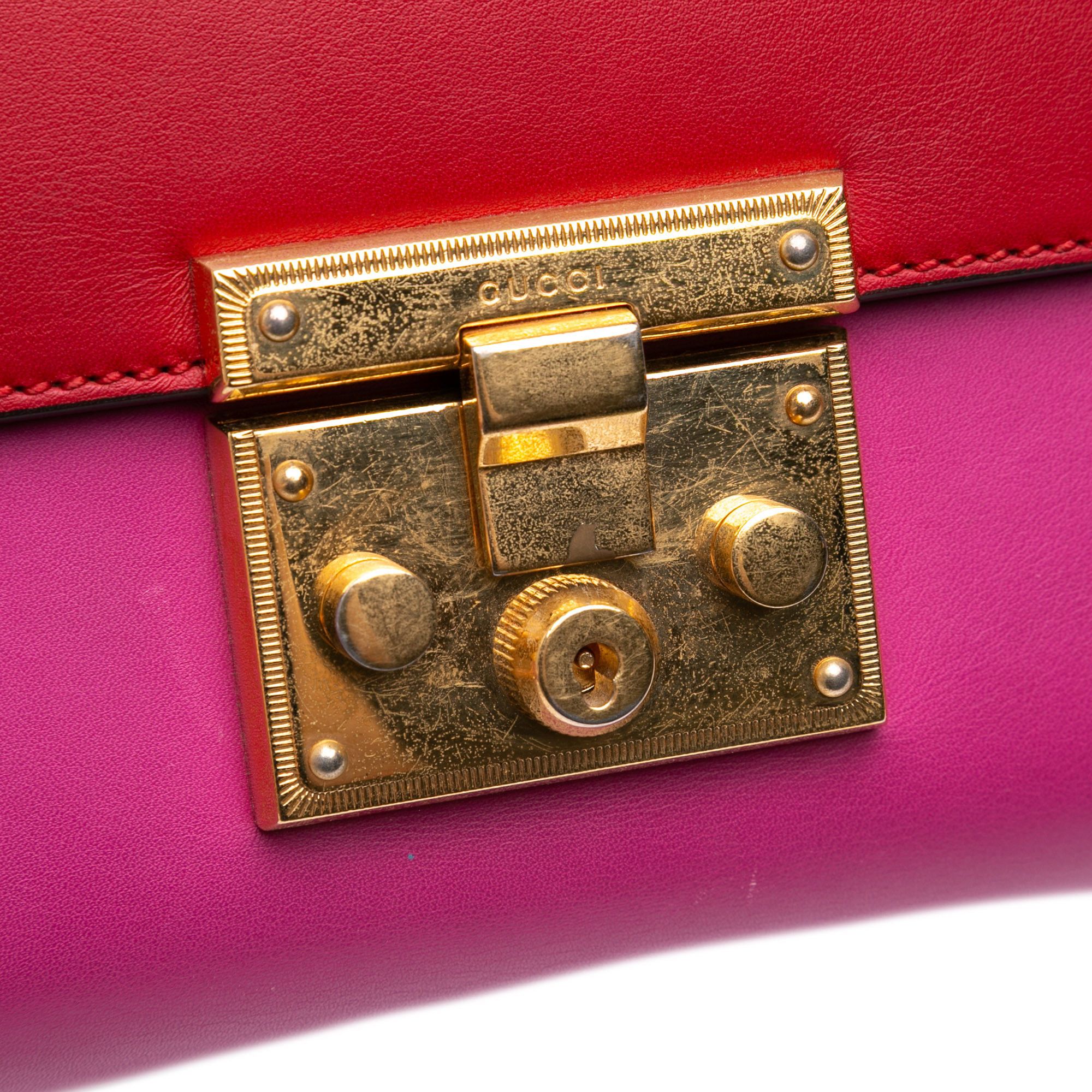 Gucci Gucci Medium Bicolor Leather Padlock Shoulder Bag Size ONE SIZE - 8 Thumbnail