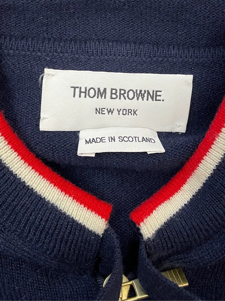 Thom Browne Thom Browne Navy Zip Hooded Jacket- dmc Size US M / EU 48-50 / 2 - 2 Thumbnail