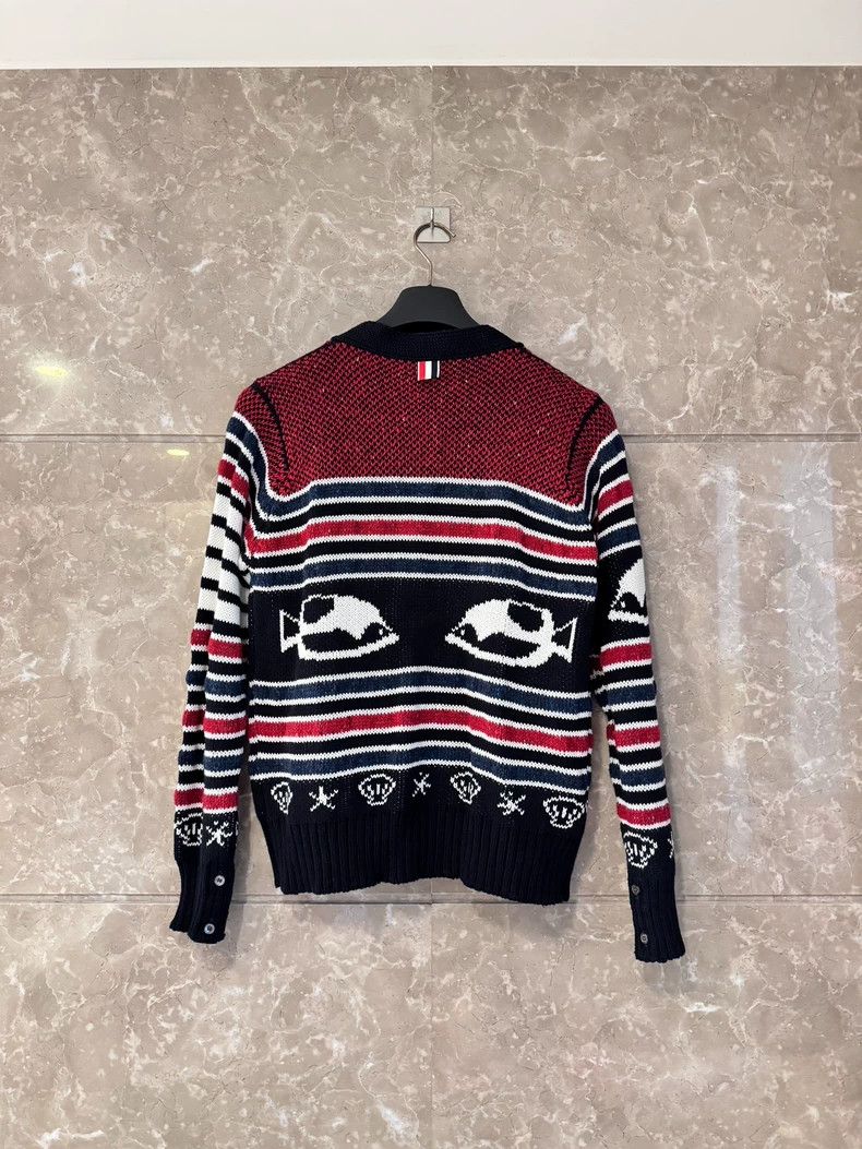 Thom Browne Thom Browne Whale Stripe Knit Cardigan- dmc Size US M / EU 48-50 / 2 - 2 Thumbnail