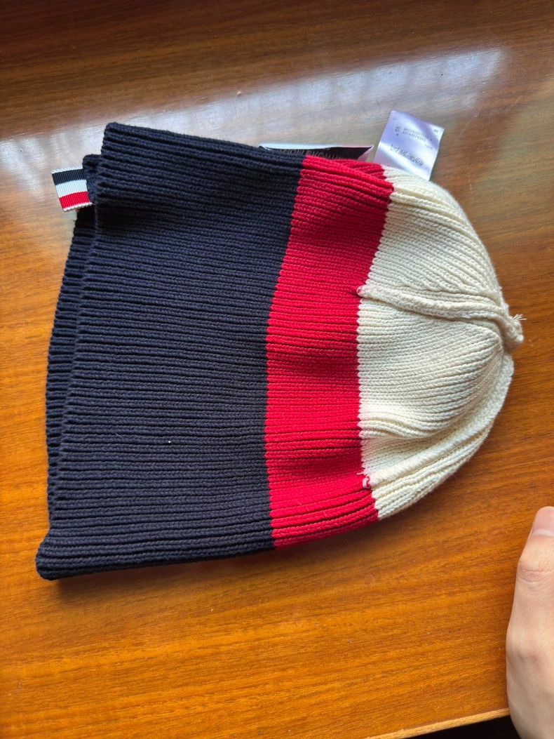 Thom Browne Thom Browne Striped Knit Beanie- dmc Size ONE SIZE - 4 Thumbnail