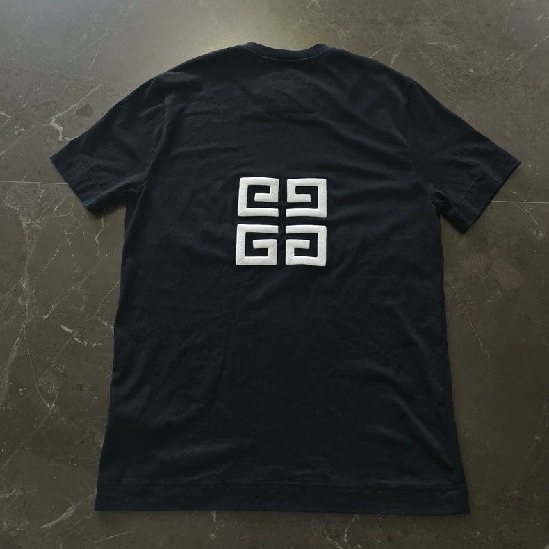 Givenchy Givenchy Embroidered Logo Short Sleeve Tee- dmc Size US L / EU 52-54 / 3 - 2 Thumbnail