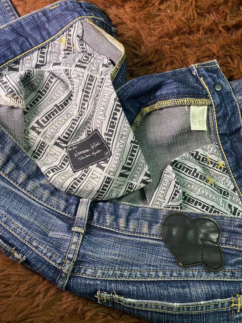 Number (N)ine Number (N)ine 05ss Distressed Denim Jeans- dmc Size US 28 / EU 44 - 3 Thumbnail