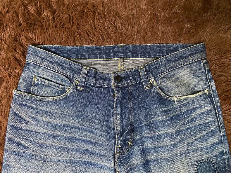 Number (N)ine Number (N)ine 05ss Distressed Denim Jeans- dmc Size US 28 / EU 44 - 4 Thumbnail