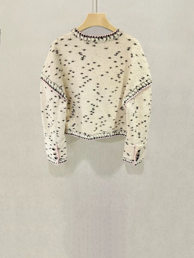 Chanel Chanel Tweed Polka Dot Double Pocket Jacket- dmc Size US M / EU 48-50 / 2 - 2 Thumbnail