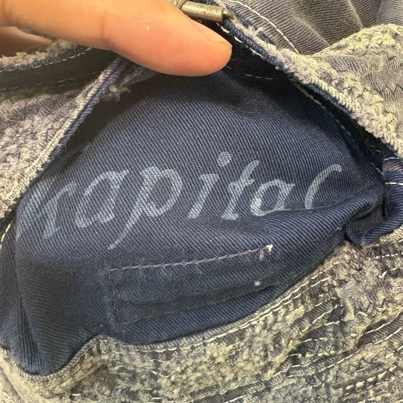 Kapital KAPITAL BRO Distressed Bucket Hat- dmc Size ONE SIZE - 8 Thumbnail