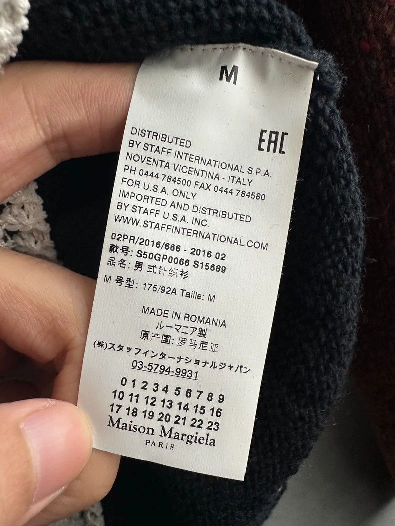 Maison Margiela Maison Margiela Chunky Knit Zip-Up Panel Sweater- dmc Size US M / EU 48-50 / 2 - 7 Thumbnail