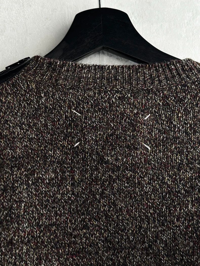 Maison Margiela Maison Margiela Chunky Knit Zip-Up Panel Sweater- dmc Size US M / EU 48-50 / 2 - 4 Thumbnail