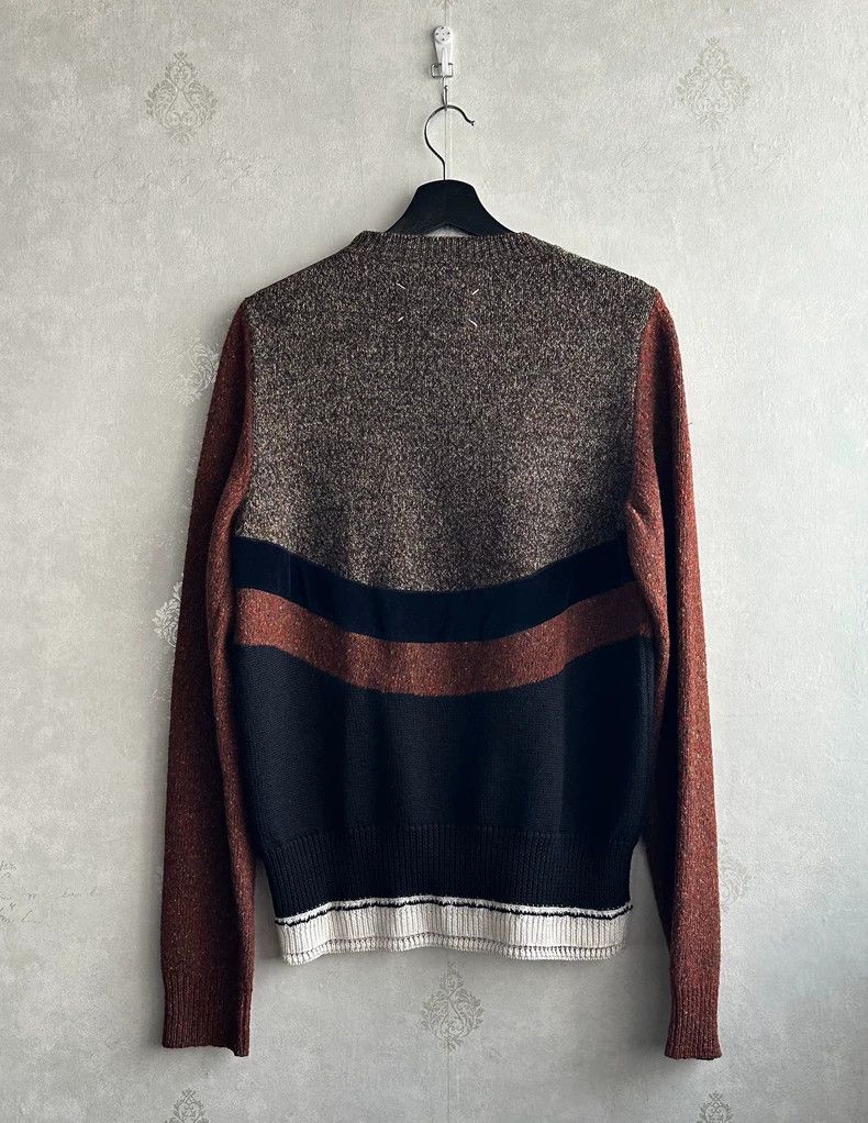 Maison Margiela Maison Margiela Chunky Knit Zip-Up Panel Sweater- dmc Size US M / EU 48-50 / 2 - 2 Thumbnail