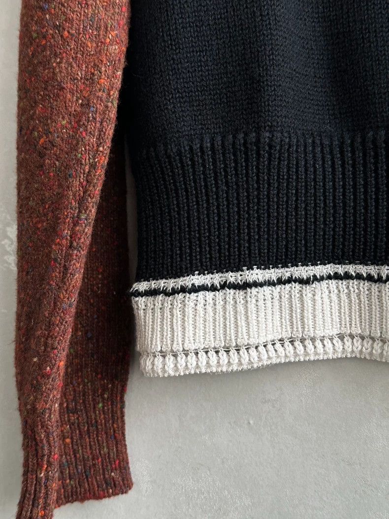 Maison Margiela Maison Margiela Chunky Knit Zip-Up Panel Sweater- dmc Size US M / EU 48-50 / 2 - 5 Thumbnail