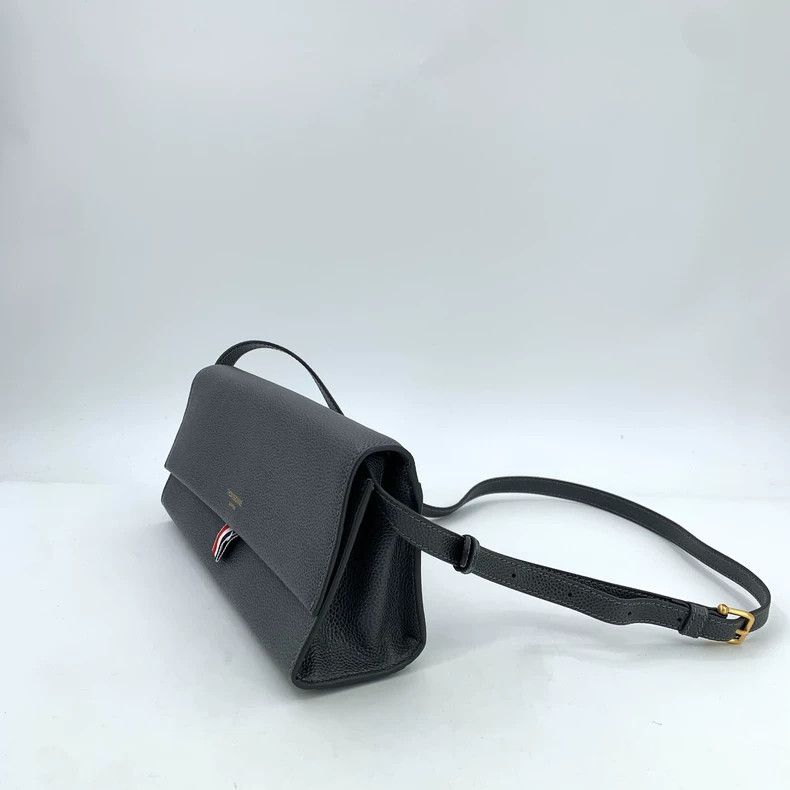 Thom Browne Thom Browne Gray Striped Crossbody Clutch- dmc Size ONE SIZE - 3 Thumbnail
